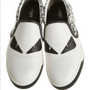 FENDI Monsters Modi Leather sneakers Size 8